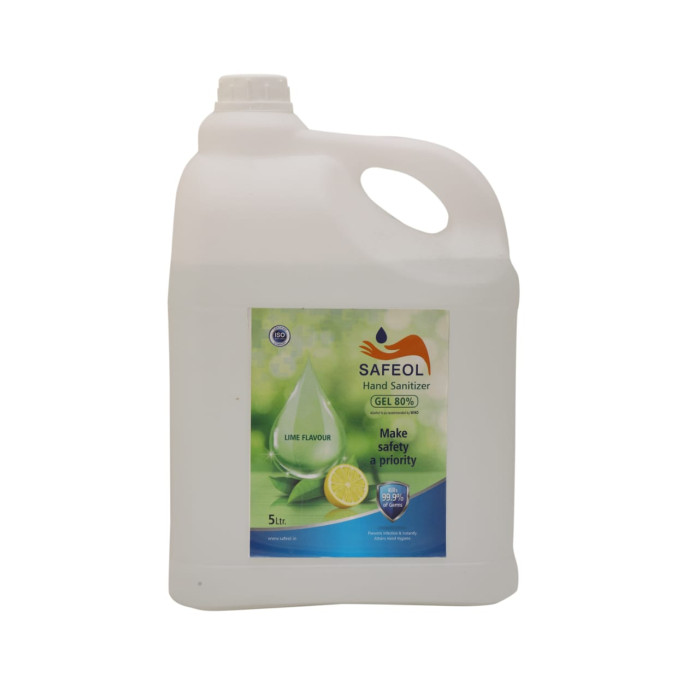 SAFEOL HAND SANITIZER GEL 80% 5Ltr